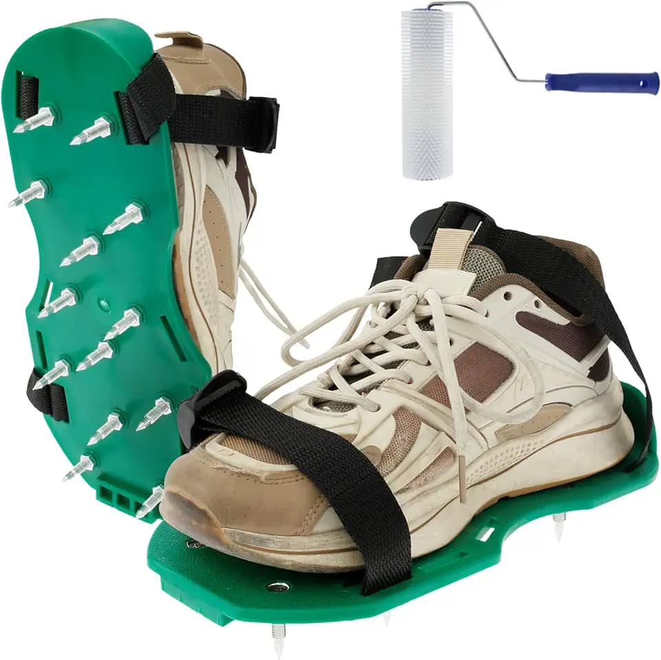 Kit de ferramentas de autonivelamento com cabo de plástico, ferramentas de nivelamento de piso de cimento portáteis multiuso Ferramentas de pintura de piso epóxi para piso de concreto e