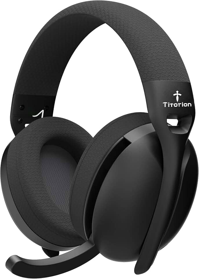 Fone De Ouvido Headset Gamer com Fio Preto Branco USB P2/P3 Compatível Vídeogame Celular Titorion (Preto)