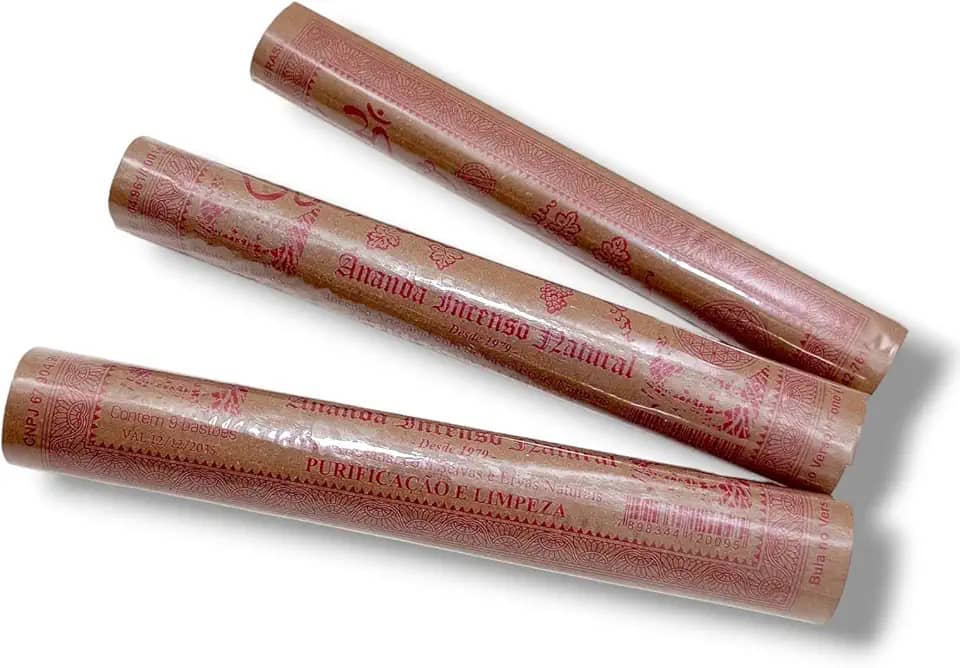 Incenso Ananda Natural Limpeza 3 Caixas com 9 Varetas cor:Preto