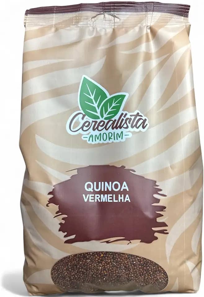 Quinoa Vermelha Peruana Em Grãos 1Kg Cerealista Amorim
