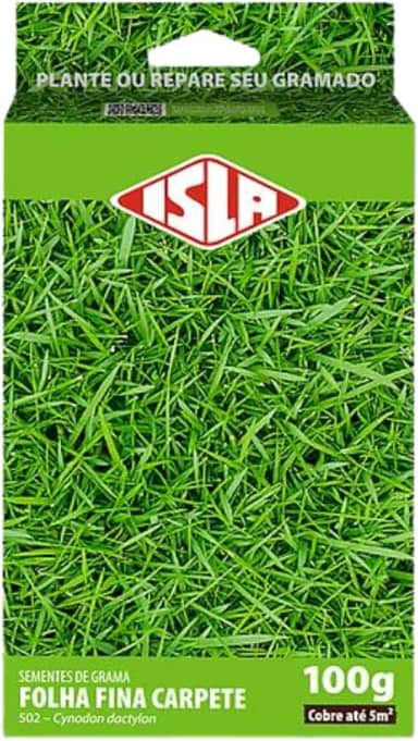 Sementes Grama Carpete/Bermuda Folha Fina (100g) ISLA