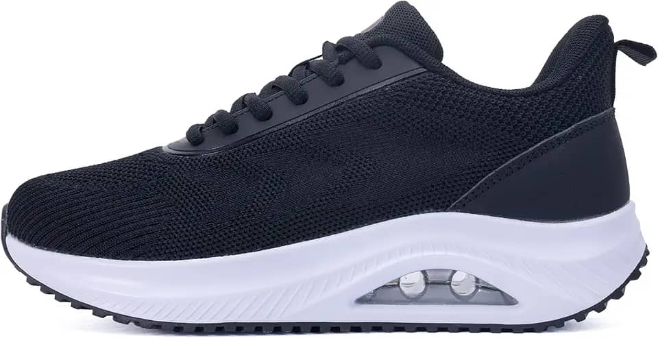 Tênis de caminhada feminino com suporte de arco ortopédico, tênis atlético para fascite plantar, alívio da dor nos pés, tamanho 36-42