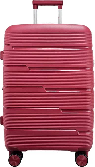 Mala de Viagem Média 23kg em Polipropileno Cadeado TSA Rodas 360 Gladiador P2M (Cereja)
