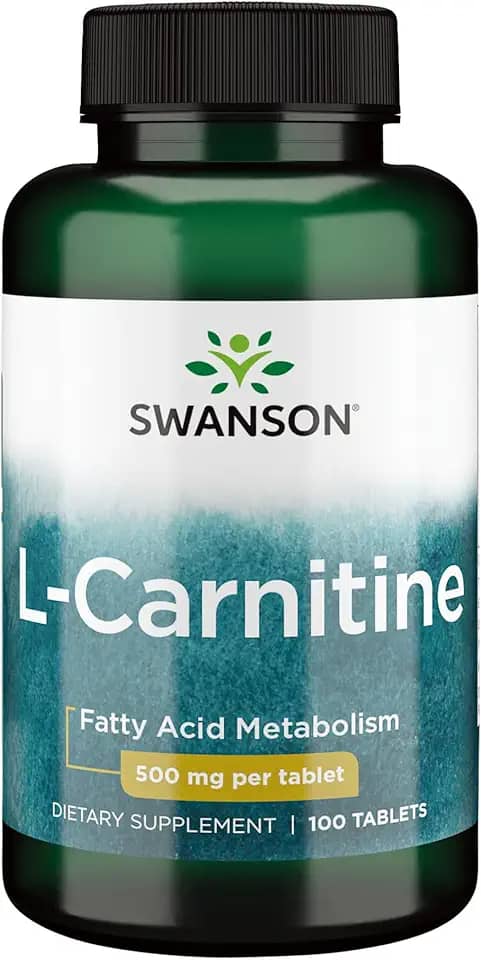 L-Carnitina 500mg Swanson 100 Tablets Importado