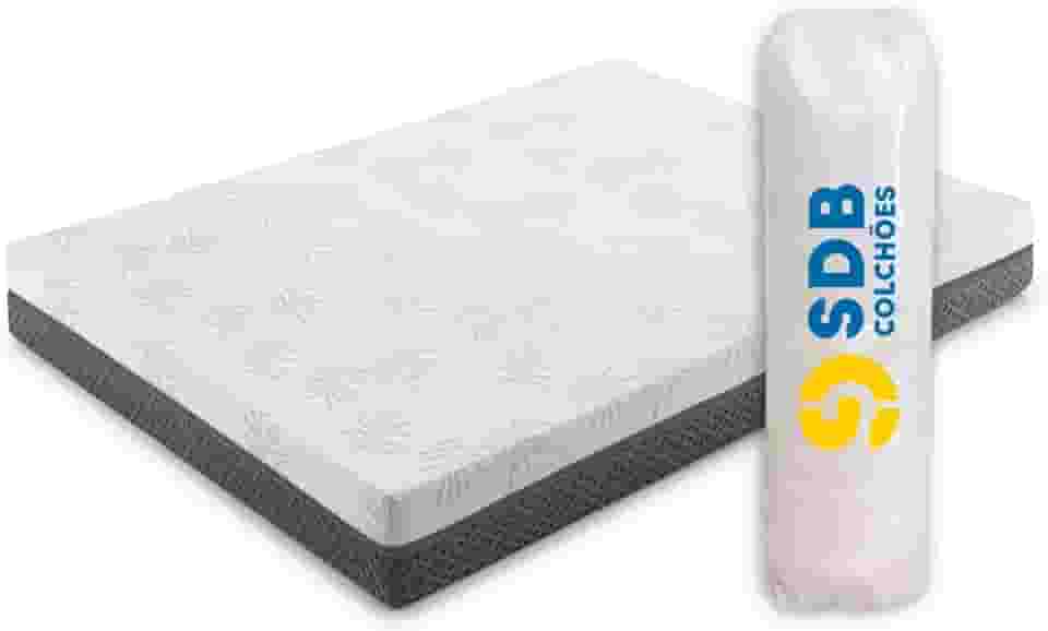 Colchão Casal De Molas Ensacadas 138x188x20cm D33 SDB Colchões (Cinza)