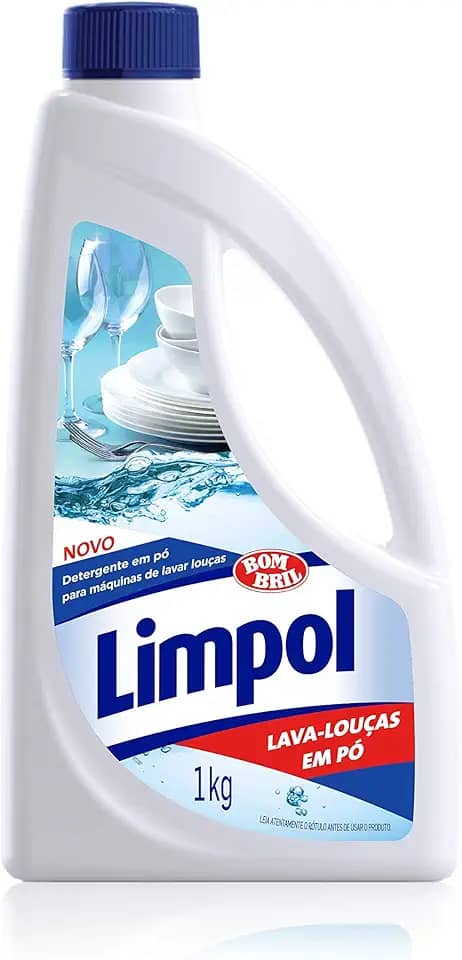Detergente em Pó Máquina de Lavar Louças 1Kg, Limpol