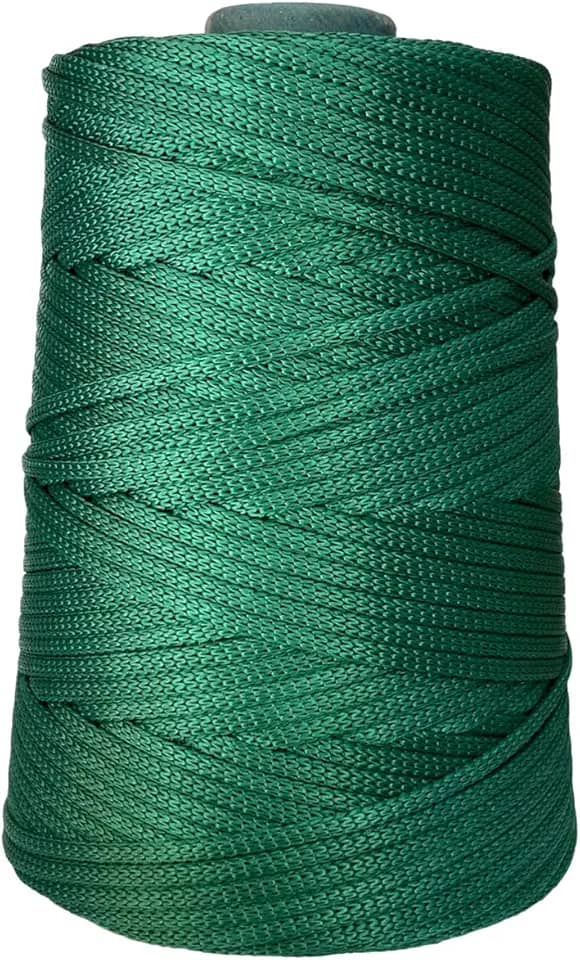 Fio Náutico Cordão 5mm: 500g – Ideal para Crochê, Tricô, Macramê e Artesanato – 100% Polipropileno – Bastos e Bazani (Bandeira)
