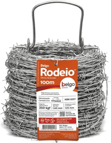 Arame Farpado Rodeio 100 m Belgo