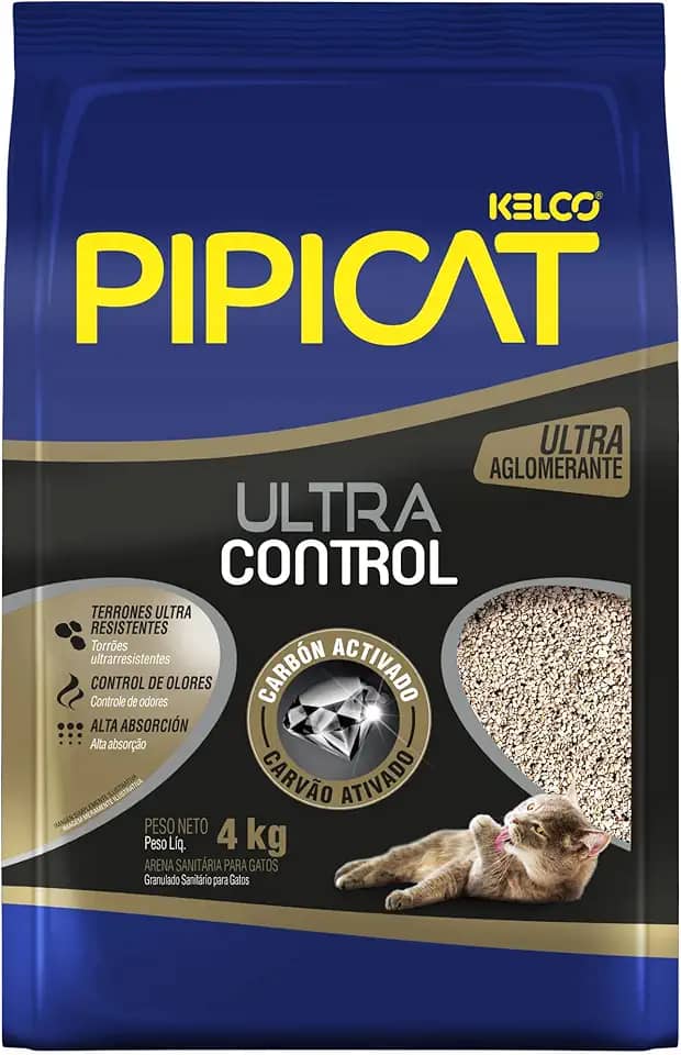 Pipicat Areia Higiênica Ultra Control 4 kg