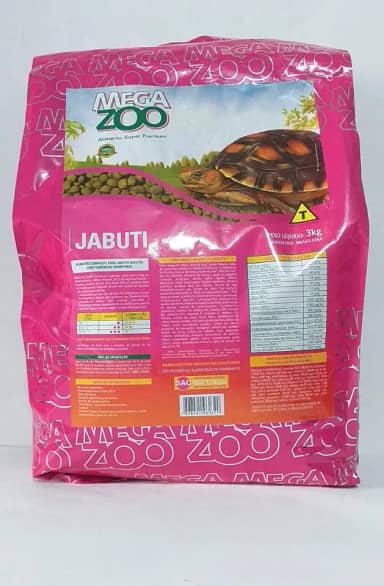 RAÇÃO MEGAZOO EXTRUSADA JABUTIS 3KG