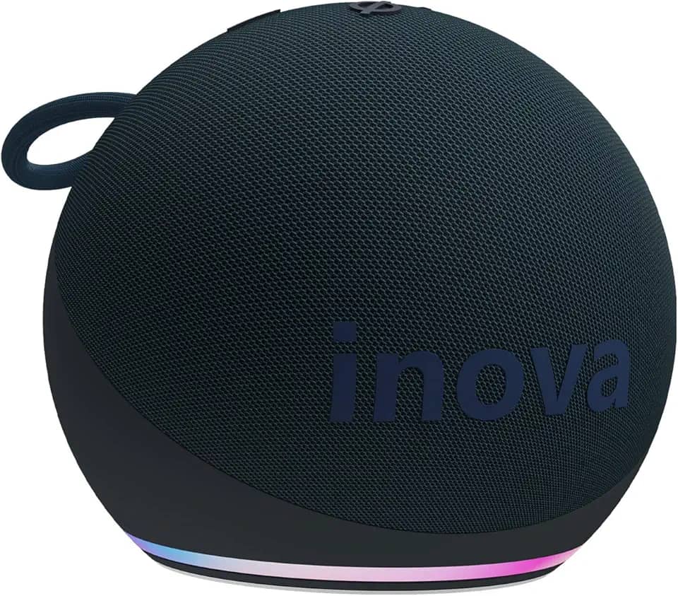 Caixa de Som, INAVA, Melhor Alto-Falante Portátil Bluetooth com Som até Hoje, Graves e Agudos Surround 360°, 20 Horas de Duração da Bateria - Compatível com Alexa (Verde)