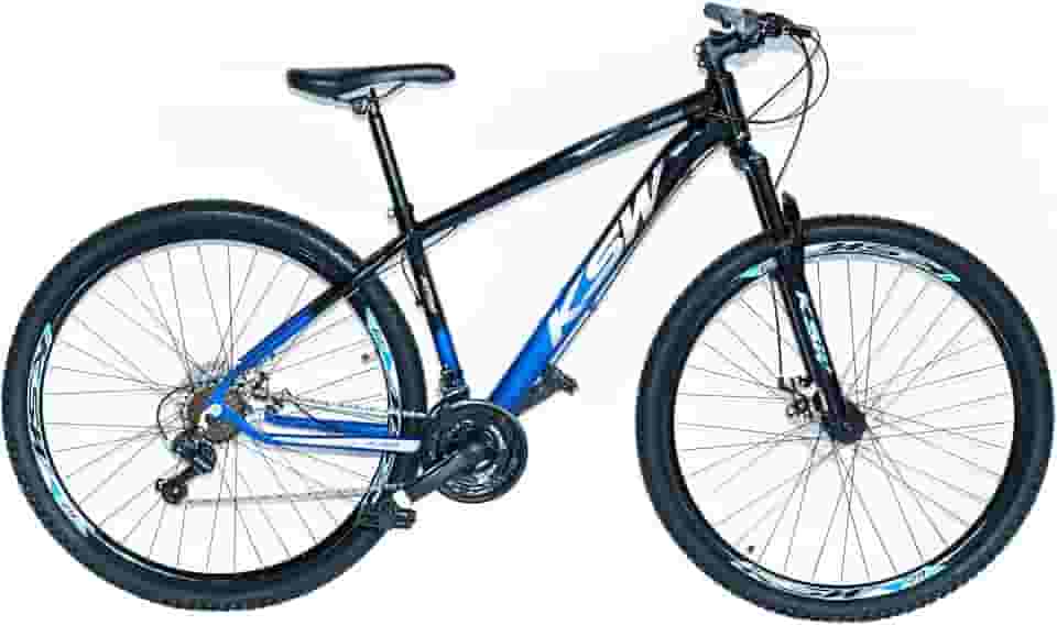 Bicicleta Bike Aro 29 KSW XLT 200 MTB Alumínio 21V Marchas Rapid Fire Cabeamento Superior Interno