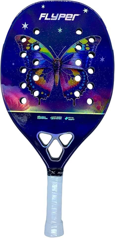 Raquete Beach Tennis Infantil Kids Flyper + Carbono 3k