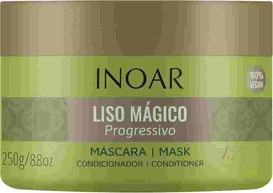 Inoar, Liso Mágico Máscara Capilar – Alinhamento, Hidratação e Efeito Liso Progressivo com Óleo de Argan - 250g