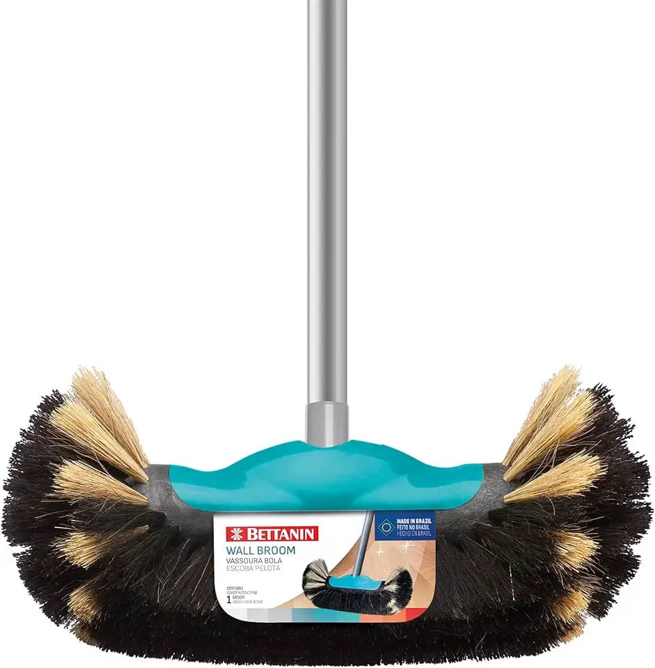 Bettanin - Vassoura Bola de Pelo com Cabo, Cor Tiffany