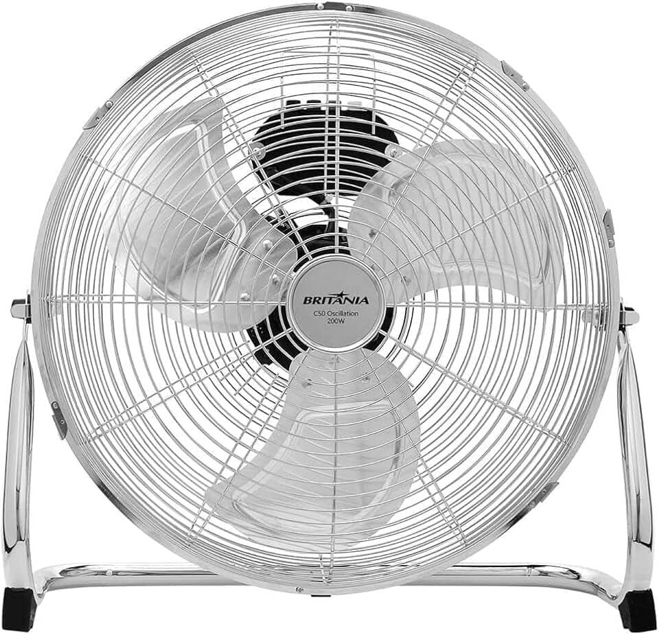Britânia, C50, CIRCULADOR DE AR, metálico - inox, 220 V