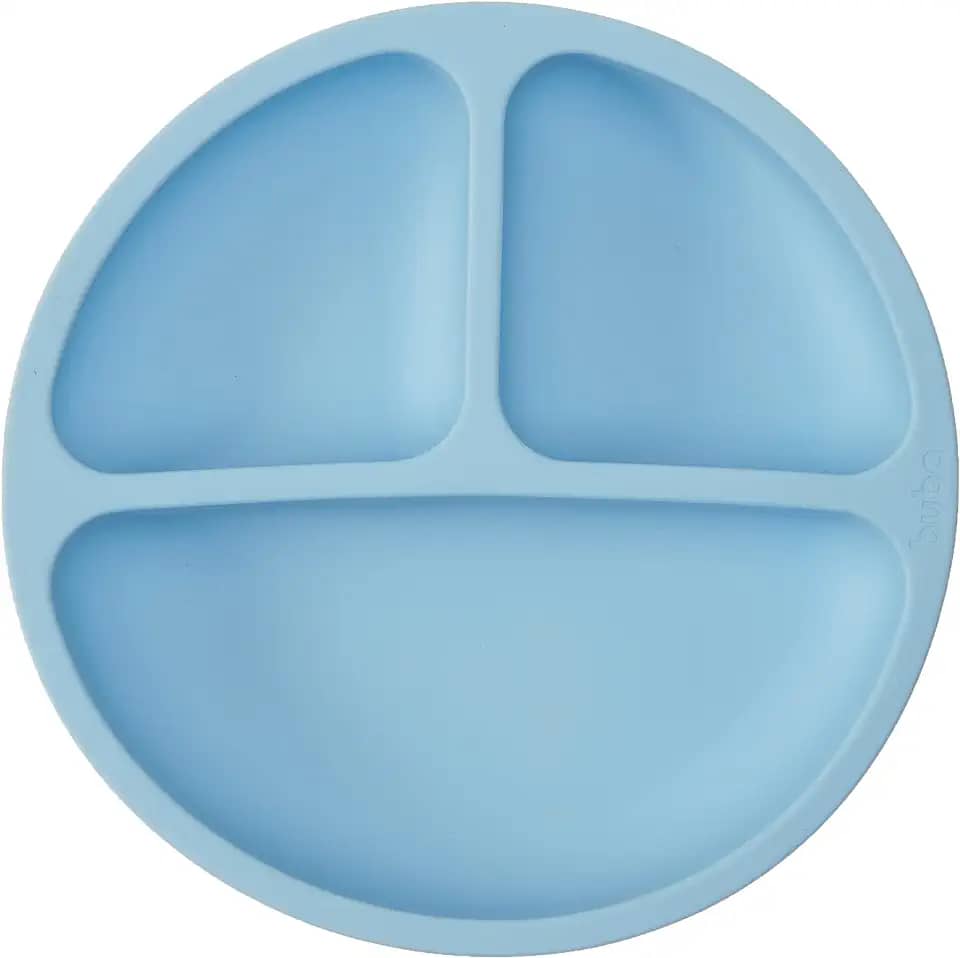 Buba Pratinho Em Silicone Com Ventosa Azul