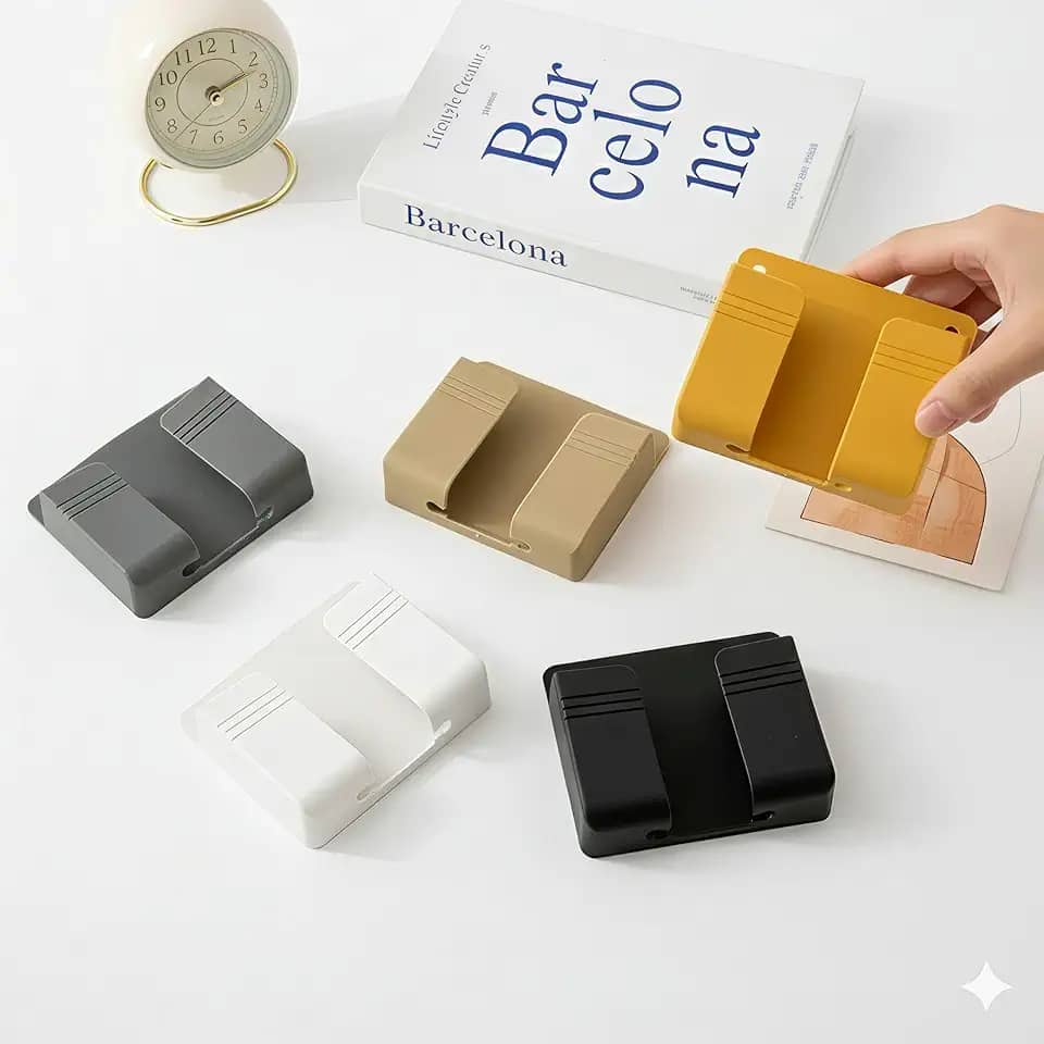 Suporte de Parede para Celular e Controle Remoto Sem Furar Parede com Fixação Adesiva