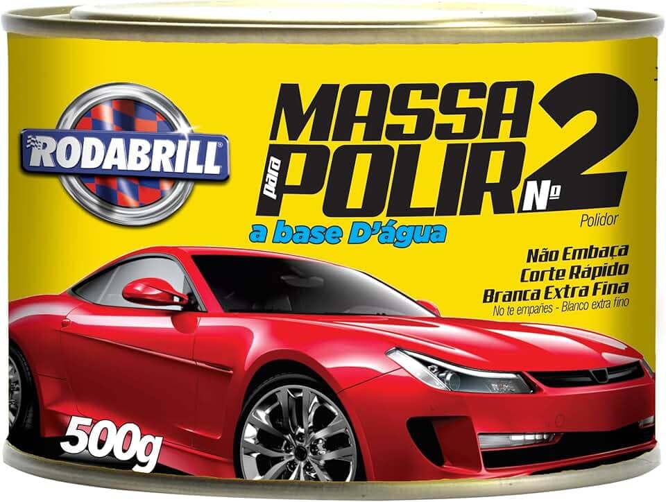 Massa de Polir Base D'Água nº 02 Rodabrill, 7898275010946