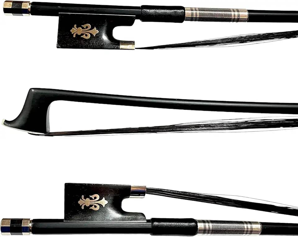 Arco Violino 4/4 Fibra de Carbono Profissional Premium Gold Talão Trabalhado