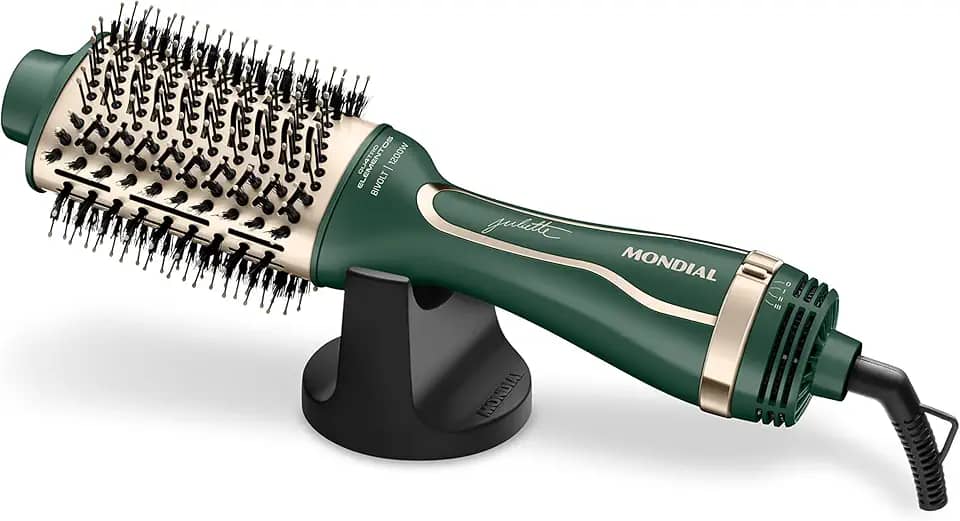 MONDIAL Escova Secadora, Verde, 1200W, Bivolt - ES-JU-02