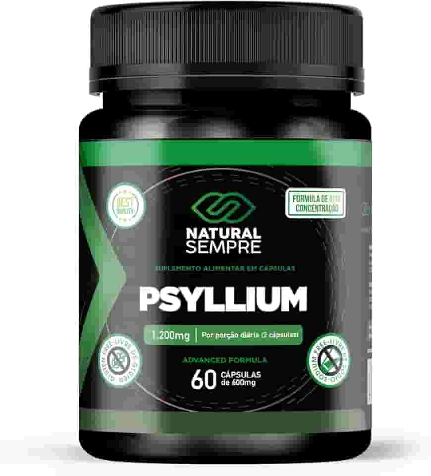 Psyllium 1.200mg 60 Cápsulas Fibra Solúvel