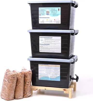 Composteira Doméstica 90 L Nature - Para produção de adubo