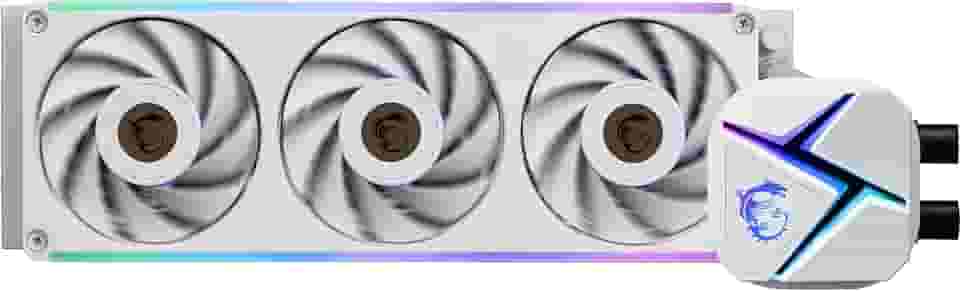 MSI MAG CORELIQUID C360 V2 Branco - Refrigerador líquido para CPU AIO ARGB - Radiador de 397 mm - Pronto para LGA 1700 - Ventiladores ARGB PWM triplos de 120 mm, branco