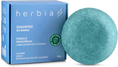 Shampoo em Barra para Cabelos Mistos e Oleosos Herbia 80g