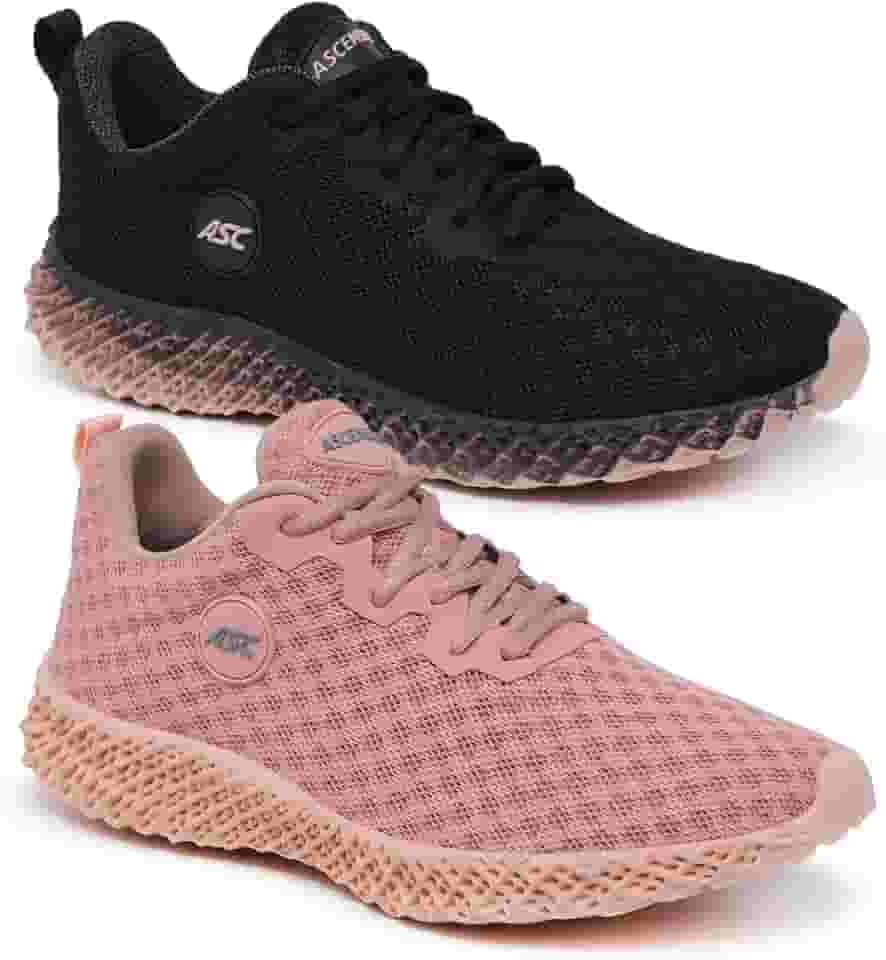 Kit 2 Pares Tênis Ortopédico Feminino Ascension | Leve, Confortável – Para Caminhada, Academia e Uso Diário