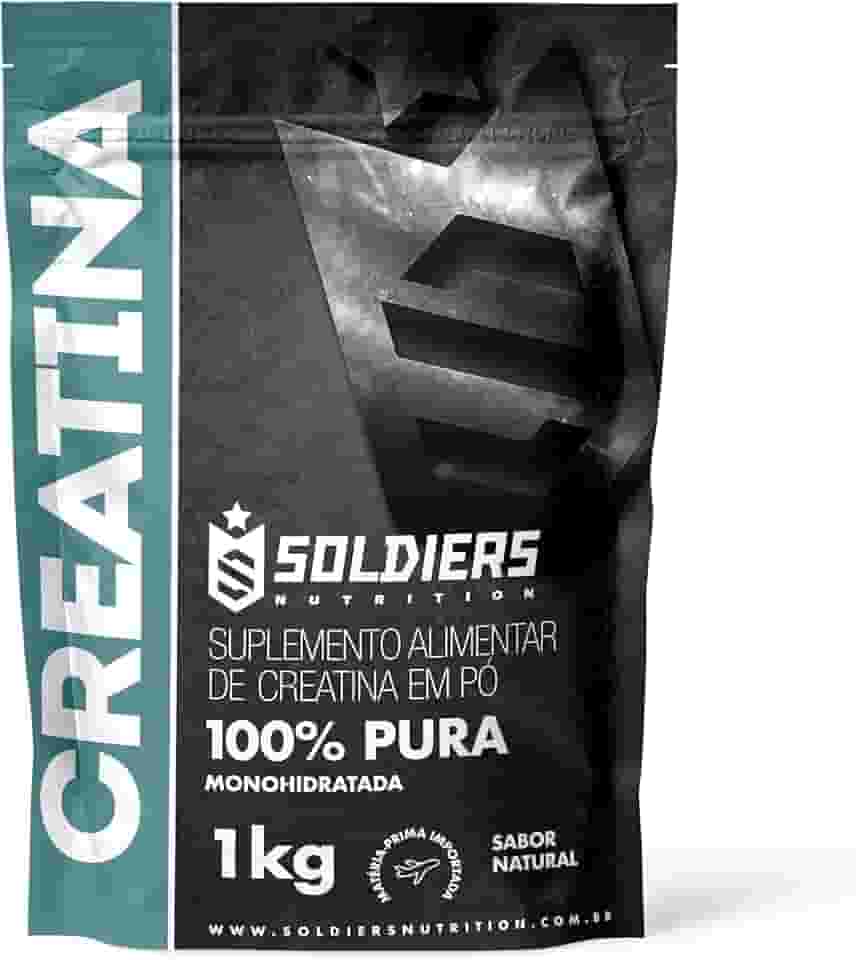 Creatina Monohidratada 1Kg - 100% Pura Importada - Soldiers Nutrition