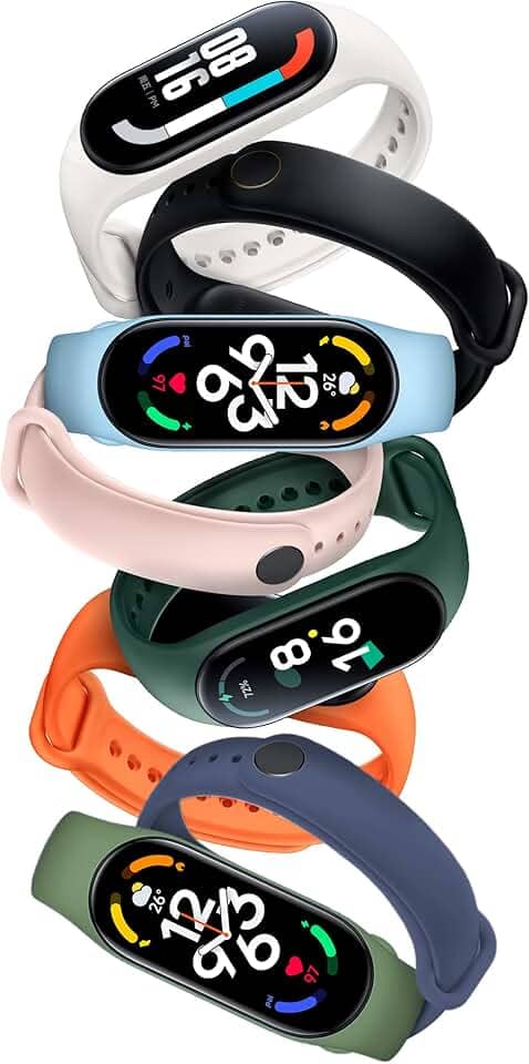 Pulseira para Mi Band 7 Xiaomi Kit com 8 unidades + Película