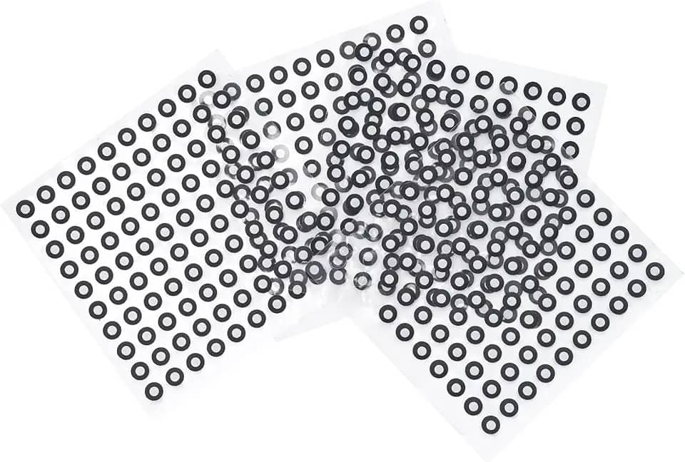 Revopoint Marcadores de digitalização 3D de 3,0 mm para scanners 3D, pontos de rastreamento 3D, adesivos de ponto de referência, marcadores difusos (500 pontos)