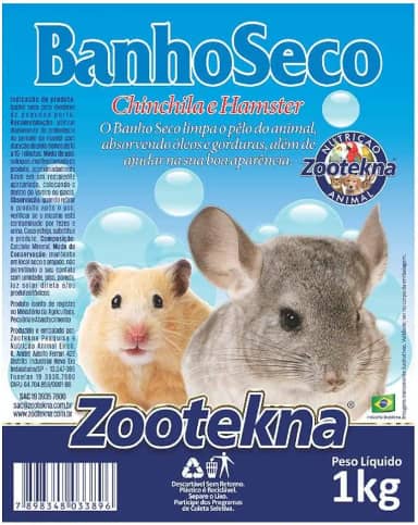 Pó Banho a Seco Zootekna Roedores