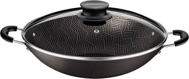 Wok Tramontina Paris Em Alumínio Com Revestimento Interno E Externo Em Antiaderente Starflon Max Chumbo Com Tampa De Vidro 36 Cm 6,0 L