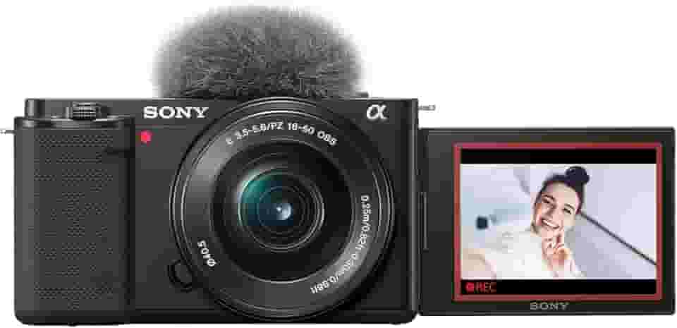 Sony Alpha ZV-E10 - Kit de câmera Vlog sem espelho com lentes intercambiáveis APS-C - Preto