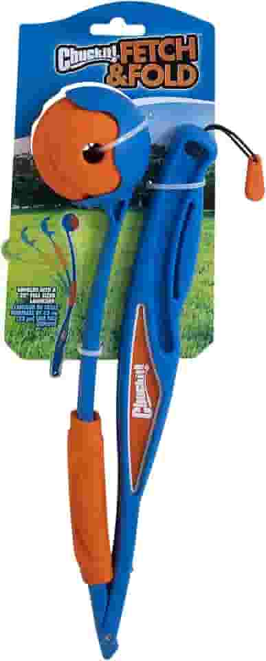 Chuckit! Lançador De Bolas Chuckit! Fetch & Fold 25M Inclui Bola Média Para Cães De 9 A 27 Kg