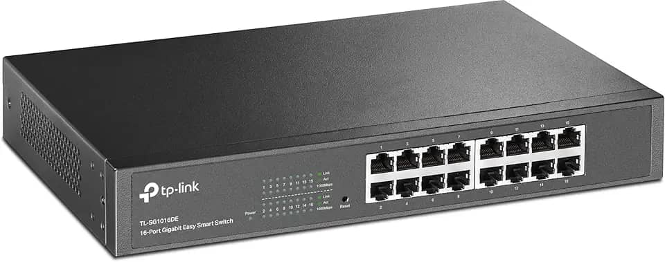 Tp Link Switch Easy Smart Gigabit De 16 Portas Tl-sg1016de