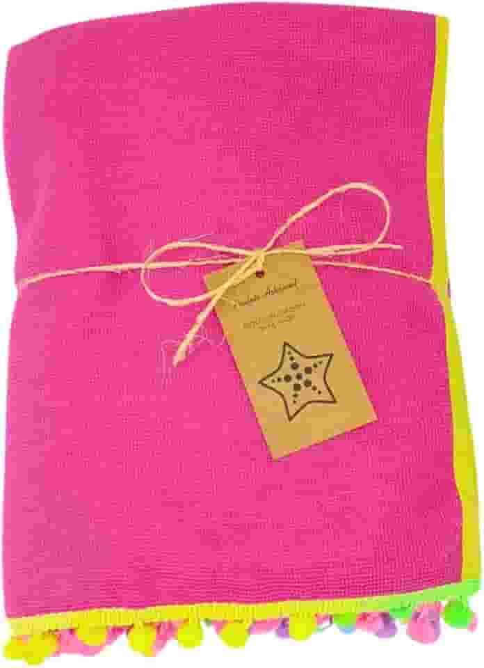 Marujá Beach Canga de Praia Atoalhada Pink Saída de Praia Piscina Natação Canga Toalha