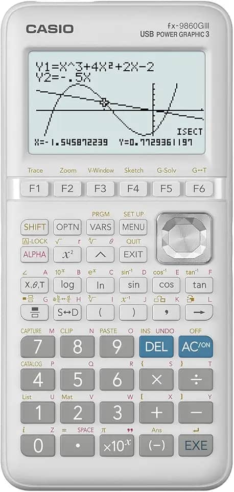 Calculadora gráfica Casio FX-9860GIII com Python, 2.900 funções e interface com PC via USB