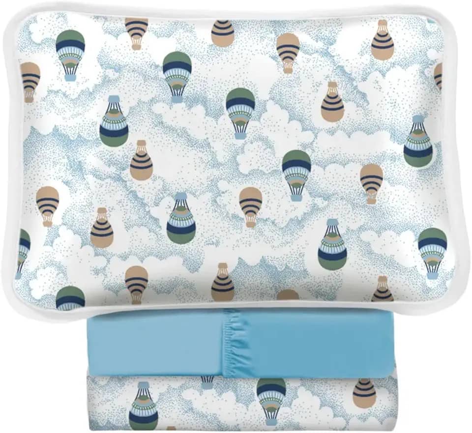 Jogo De Lençol Berço 3 Peças Malha 100% Algodão (Balão)