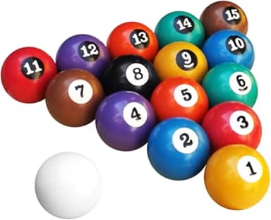 KLOPF, Jogo De Bolas De Sinuca Nacional - 54mm - Cód. 54.07