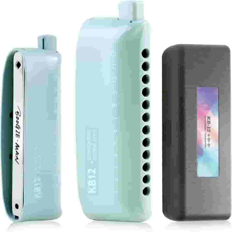 KONGSHENG Gaita cromática, gaita moderna de 12 furos de C para iniciantes e adultos profissionais com design exclusivo