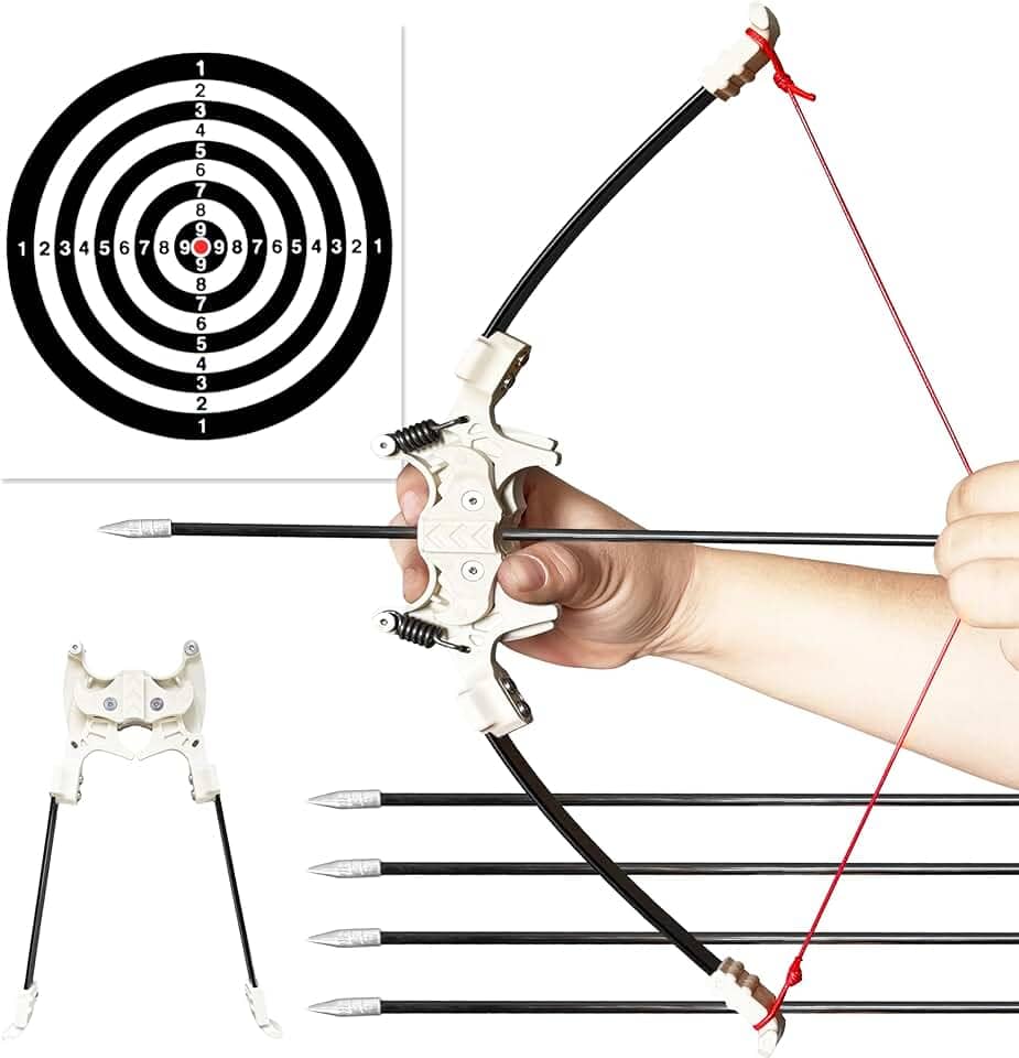 Pequeno arco recurvo dobrável, arco composto de tiro para entretenimento