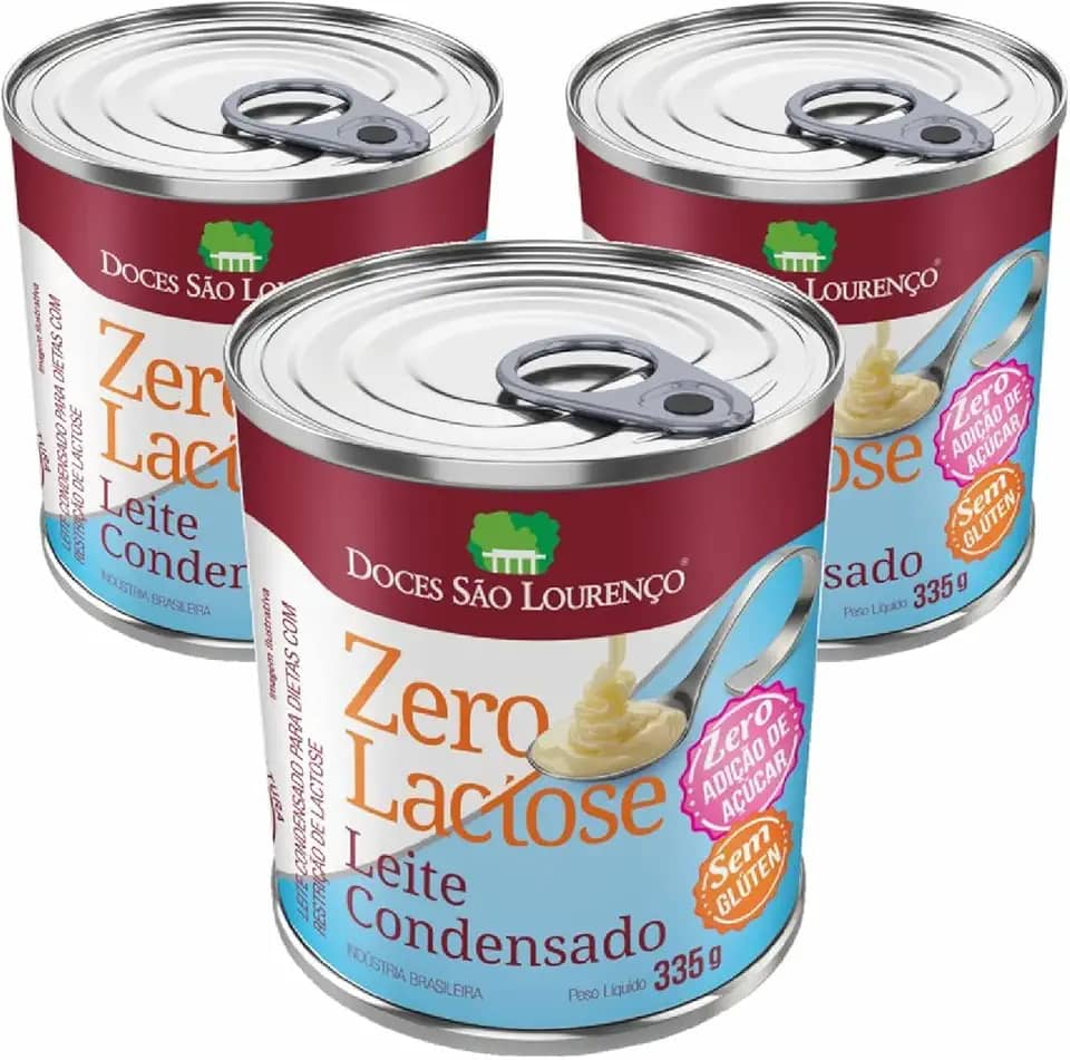 Leite Condensado Zero Zero S. LOURENÇO 335g (3x)