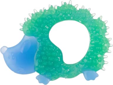 Outward Hound Brinquedo dental para mastigar cachorro Cutie Chewies Hedgehog, azul