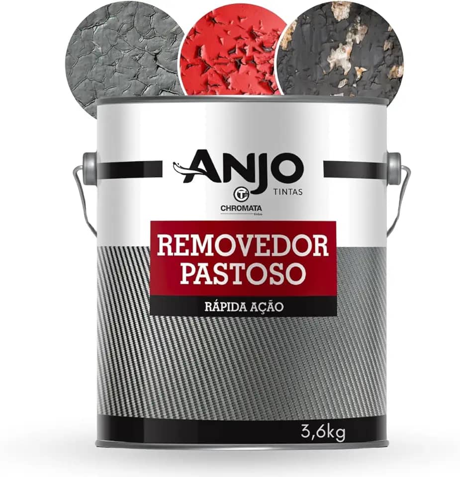 Anjo Removedor Pastoso 3,6kg, Removedor de Pintura, Verniz e Repintura, Ação Rápida para Diversas Superfícies
