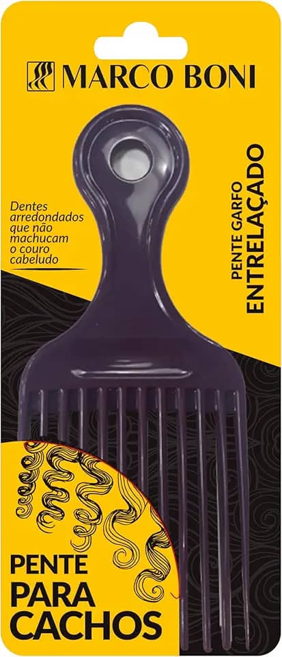 Marco Boni, Pente Garfo Entrelaçado para Cachos, 1545, Cores Sortidas, 1 unidade