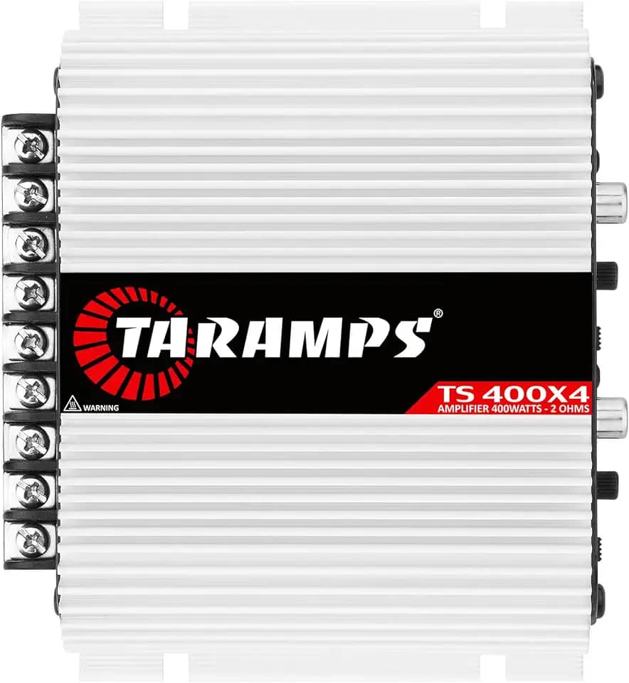Módulo Taramps TS 400x4 entrada Fio/RCA Branco Amplificador Som Automotivo