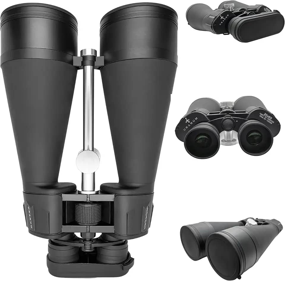 Binóculo Uranum Astronômico Binóculo 20x80 Profissional Longo Alcance Distancias Com Visão Noite Natureza Ambiente Lunar 2